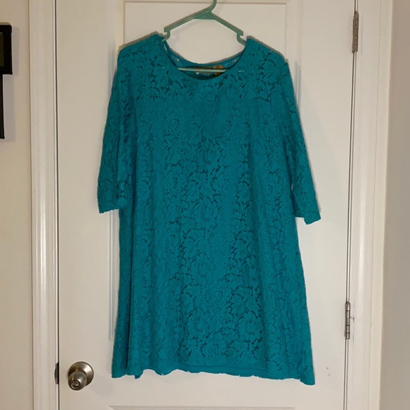 Wrangler Dresses & Skirts - Wrangler Lace Teal Dress